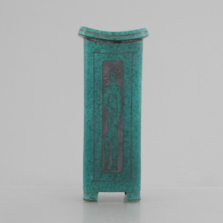 Wilhelm Kåge, a stoneware 'Argenta' vase, Gustavsberg.