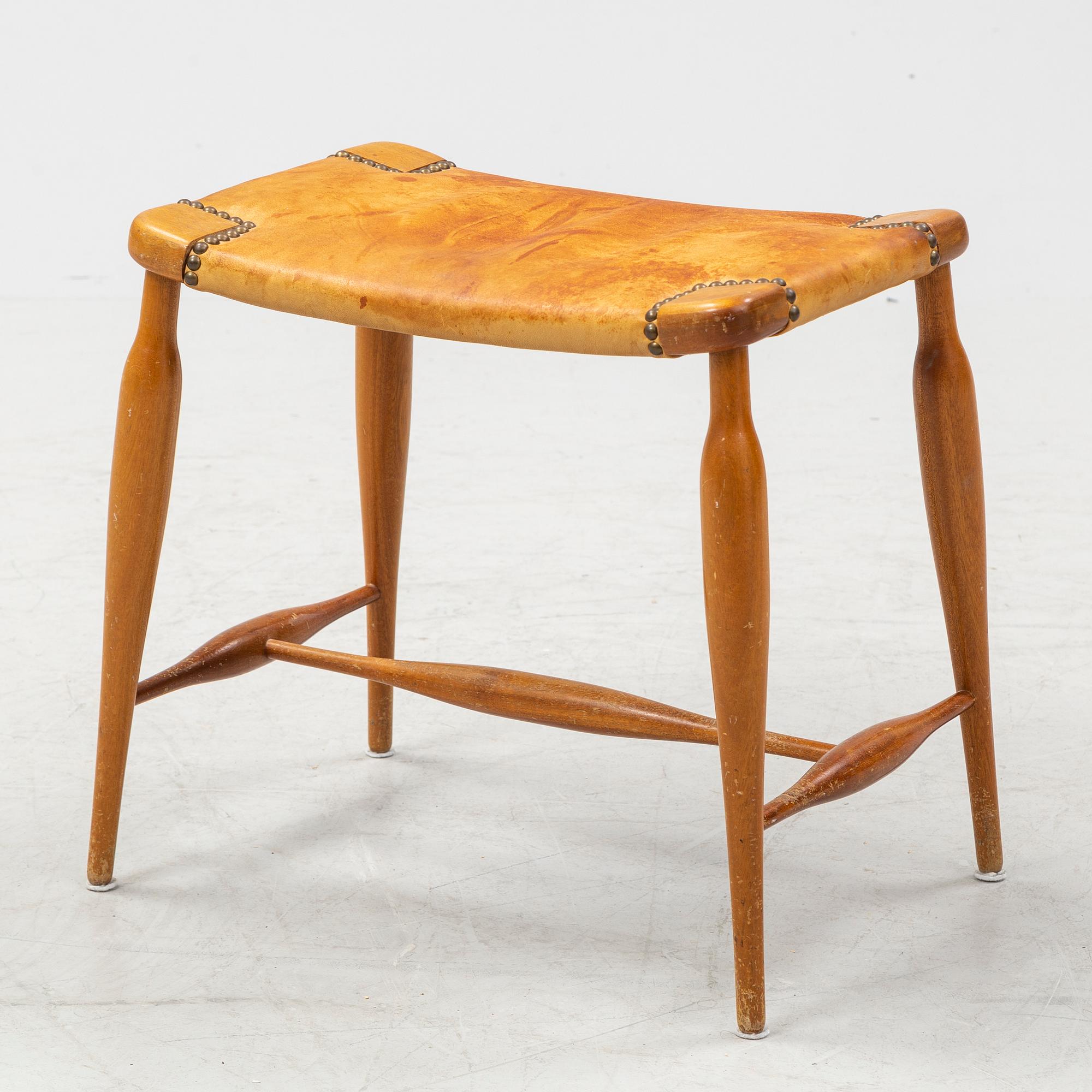 Josef Frank, a model 967 stool, Firma Svenskt Tenn.