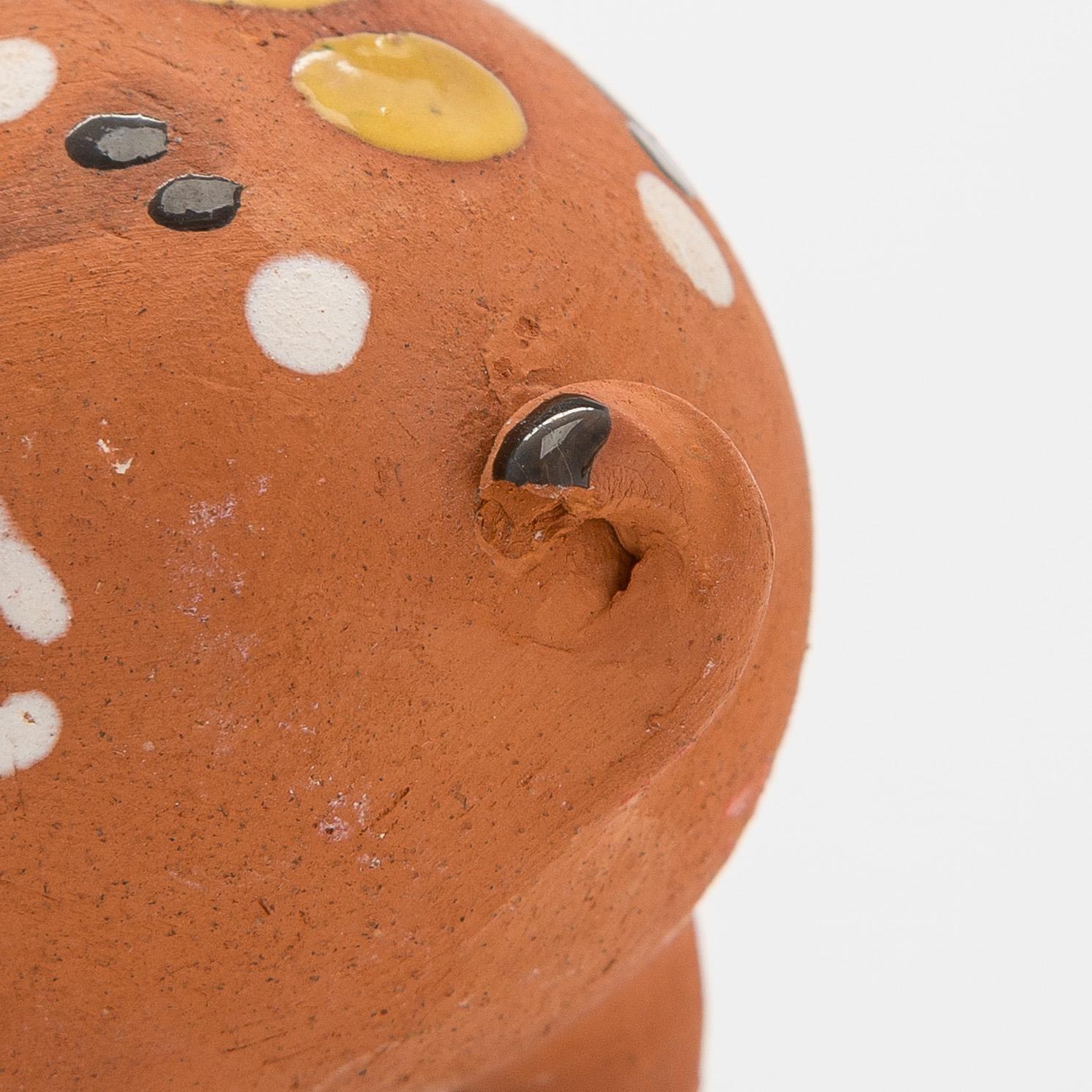 Marita Lybeck, figurines, 8 pcs, red clay, signed ML.