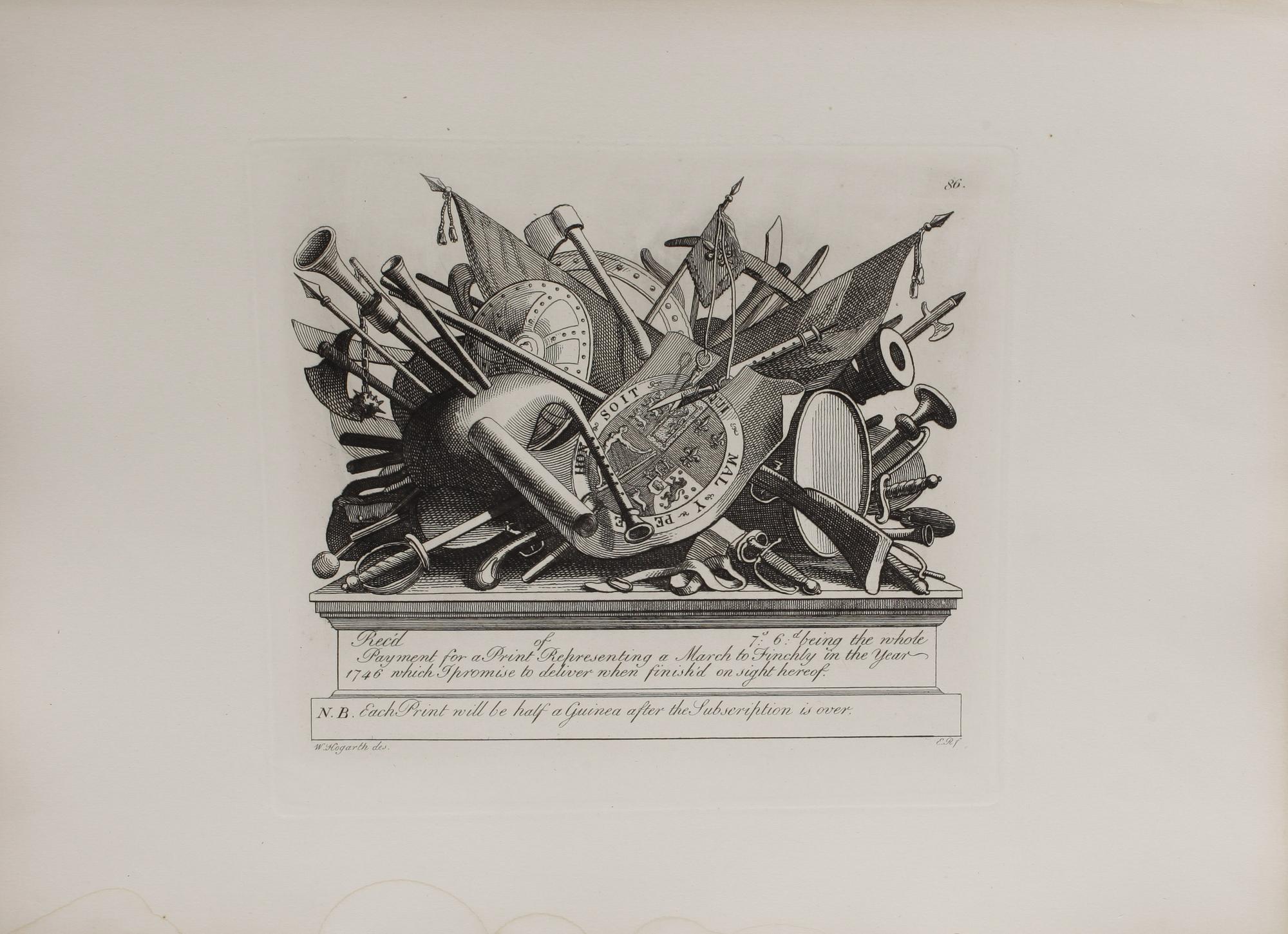WILLIAM HOGARTH, efter, 88 st grafo print.
