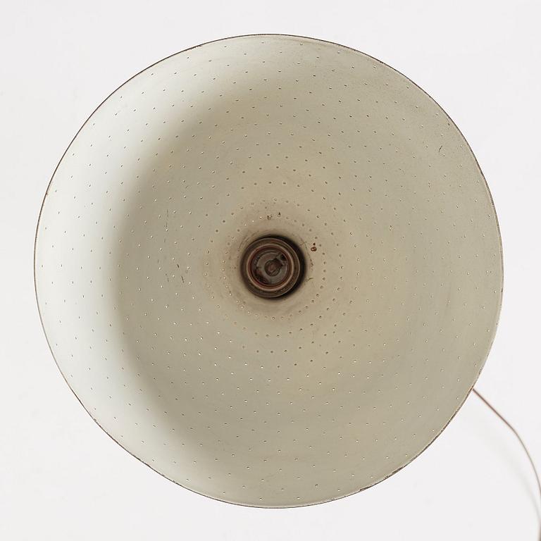 Carl-Axel Acking, a brass and leather floor lamp, designed for the Stockholm Association of Crafts in 1939.