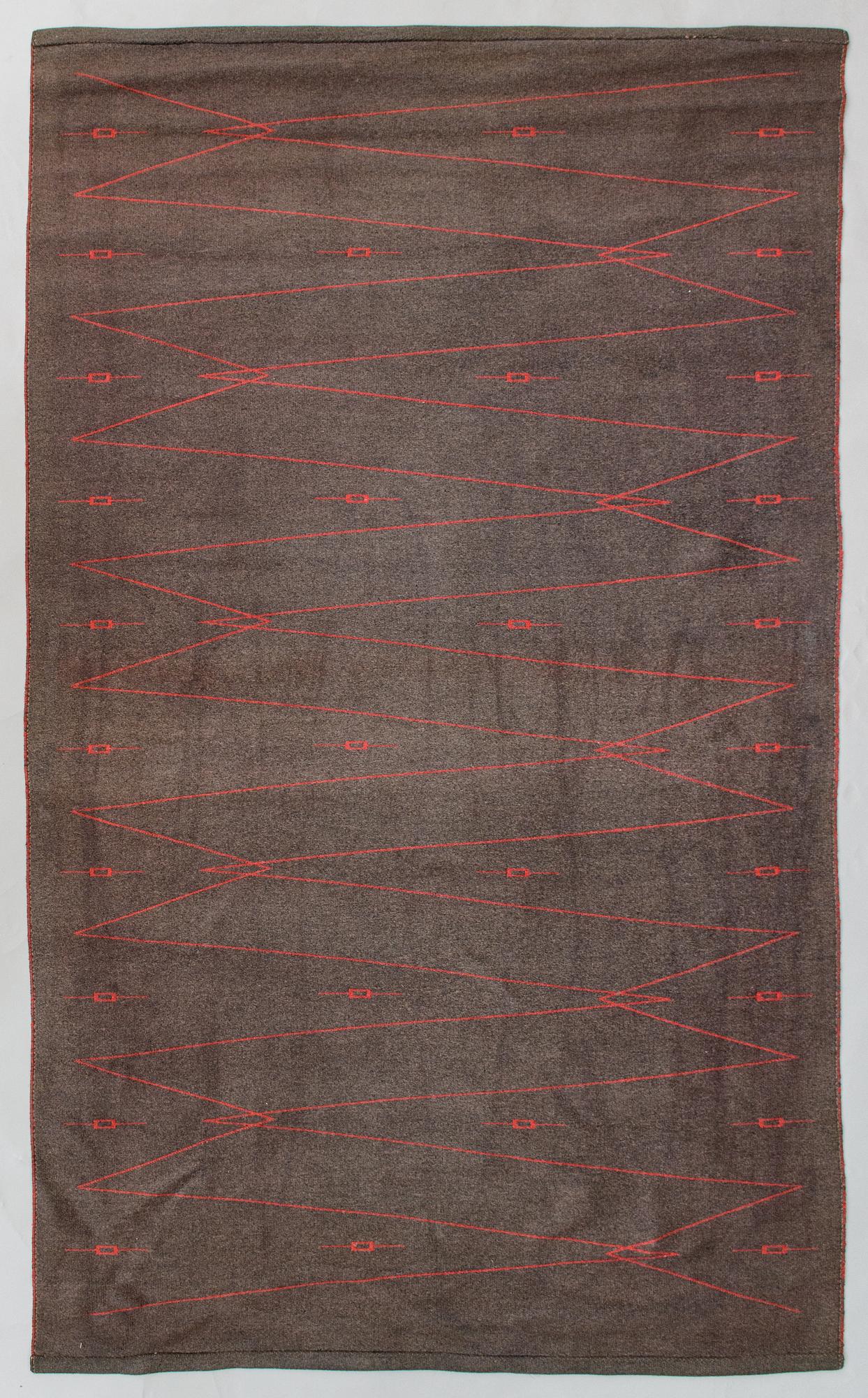 Aappo Härkönen, A 1960s flatware rug 'Trilli' manufacturer  Mattokutomo Oy, Finland. Circa 260x155 cm.
