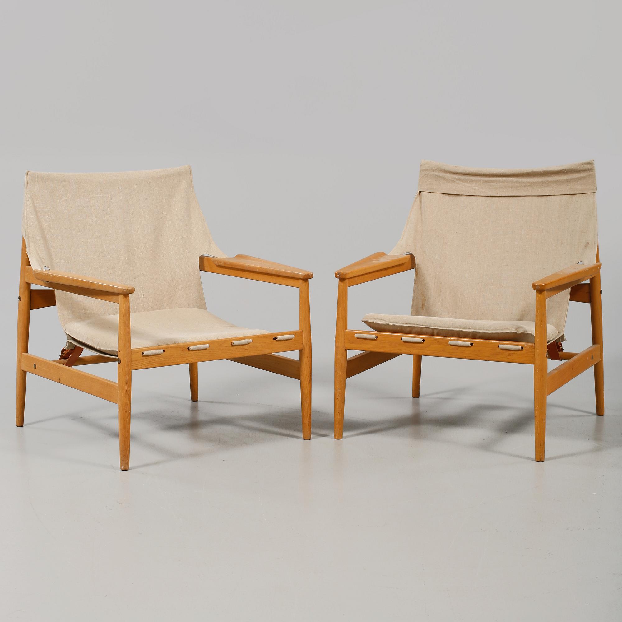 FÅTÖLJER, ett par, "Antilope", Hans Olsen, Viskadalens möbler, Kinna, 1960-tal.