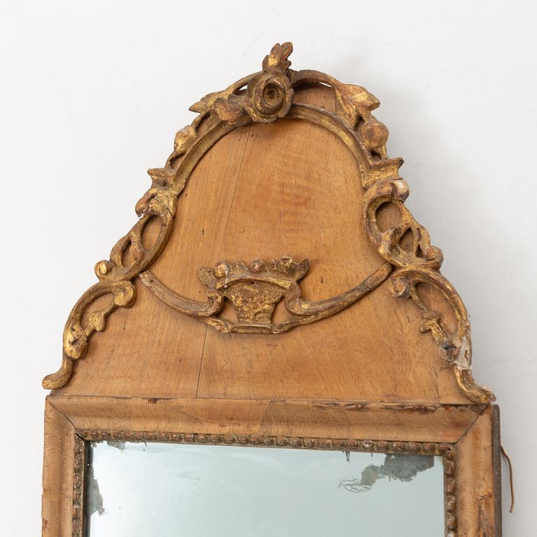 Spegellampetter, ett par, England, 1700-tal.