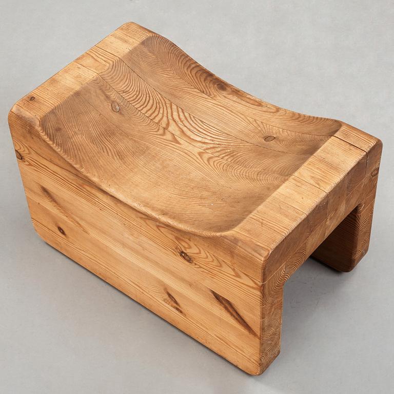 Axel Einar Hjorth, A pine stool attributed to Axel Einar Hjorth, Nordiska Kompaniet, Sweden probably 1930's.