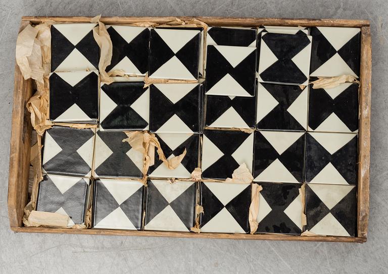 MARIANNE WESTMAN, ca 179 earthenware tiles, Rörstrand 1950's-60's.