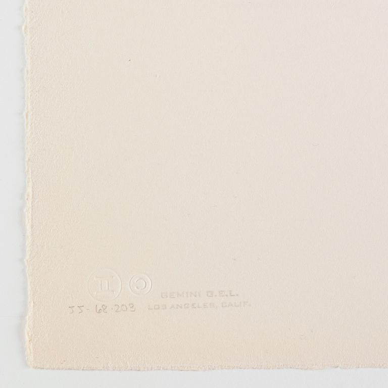 Jasper Johns, "Figure 6", from "Color Numeral Series".