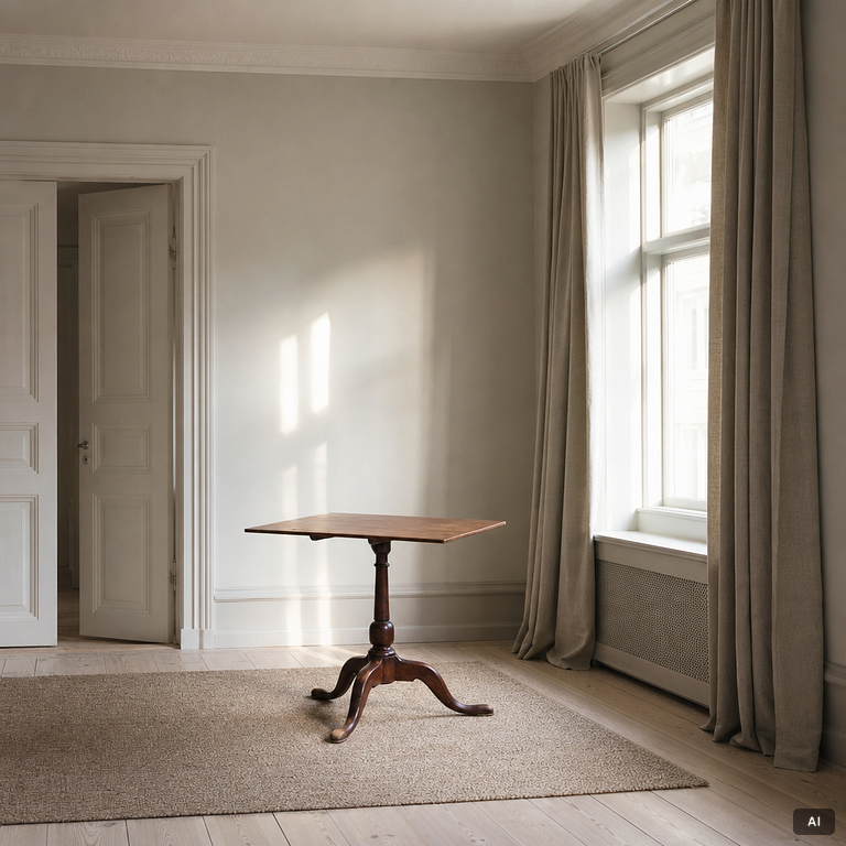 A folding table, first half of the 19th century.
