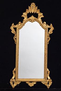 An mid 20th century wood mirror from Paoletti, Firenze Italy.