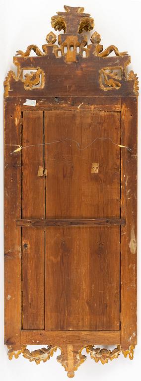 SPEGEL, gustaviansk, 1700-talets slut, med Göteborgs hallstämpel.