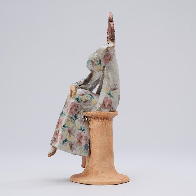 A unique Lisa Larson stoneware sculpture, Gustavsberg Studio 1978.