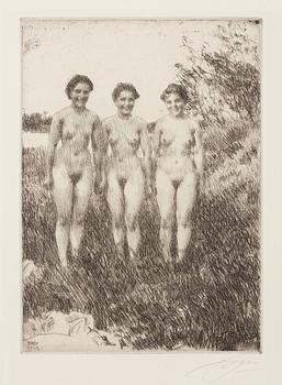 129. Anders Zorn, "Three sisters".