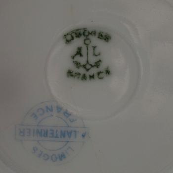 VIIKSIKUPPI, posliinia, Limoge, Ranska 1800-luvun loppu.