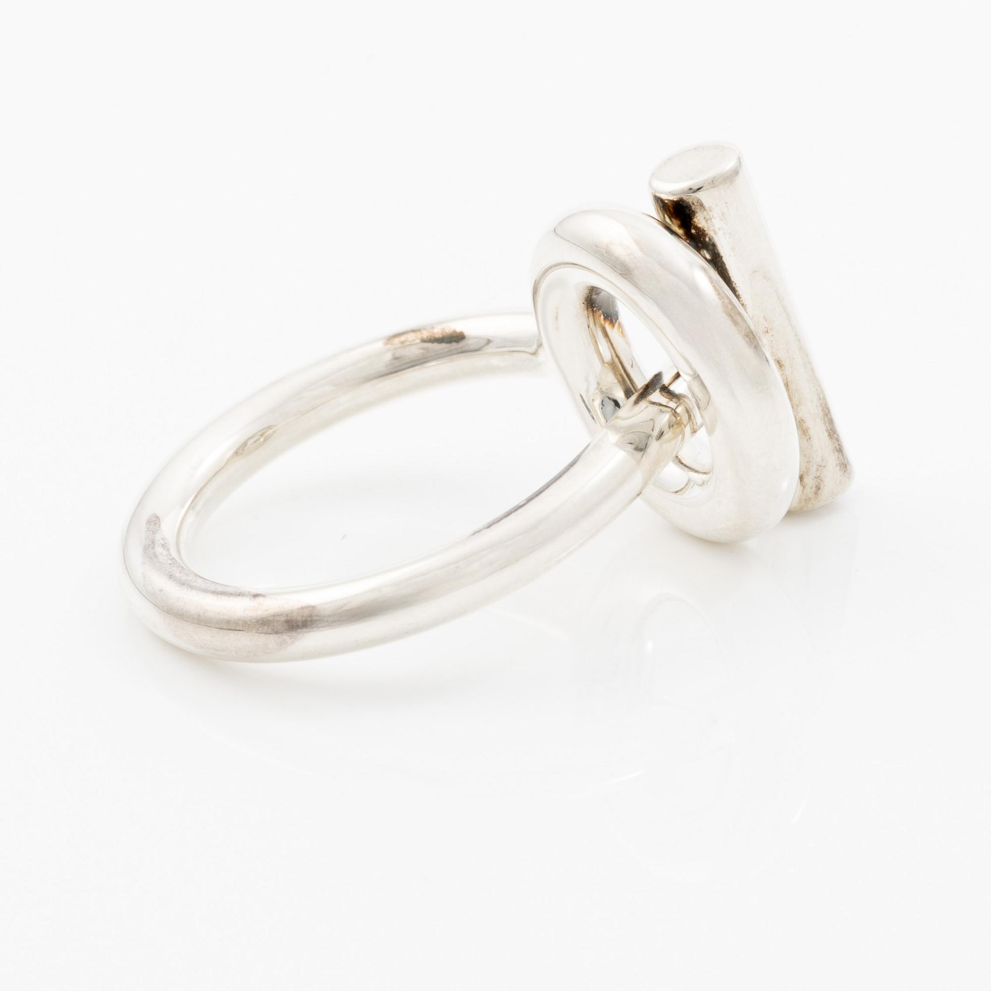 Hermès ring sterling silver "Echappee".