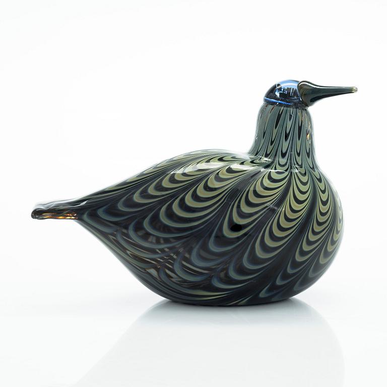 Oiva Toikka, A glass bird, 'Jänkätirri', signed O. Toikka Nuutajärvi.