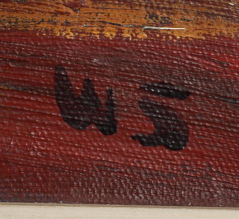 WALDEMAR SJÖLANDER, olja på duk, monogramsignerad.