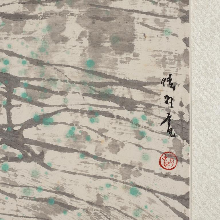 Zhao Zhunwang, född 1944, färg och tusch på papper.