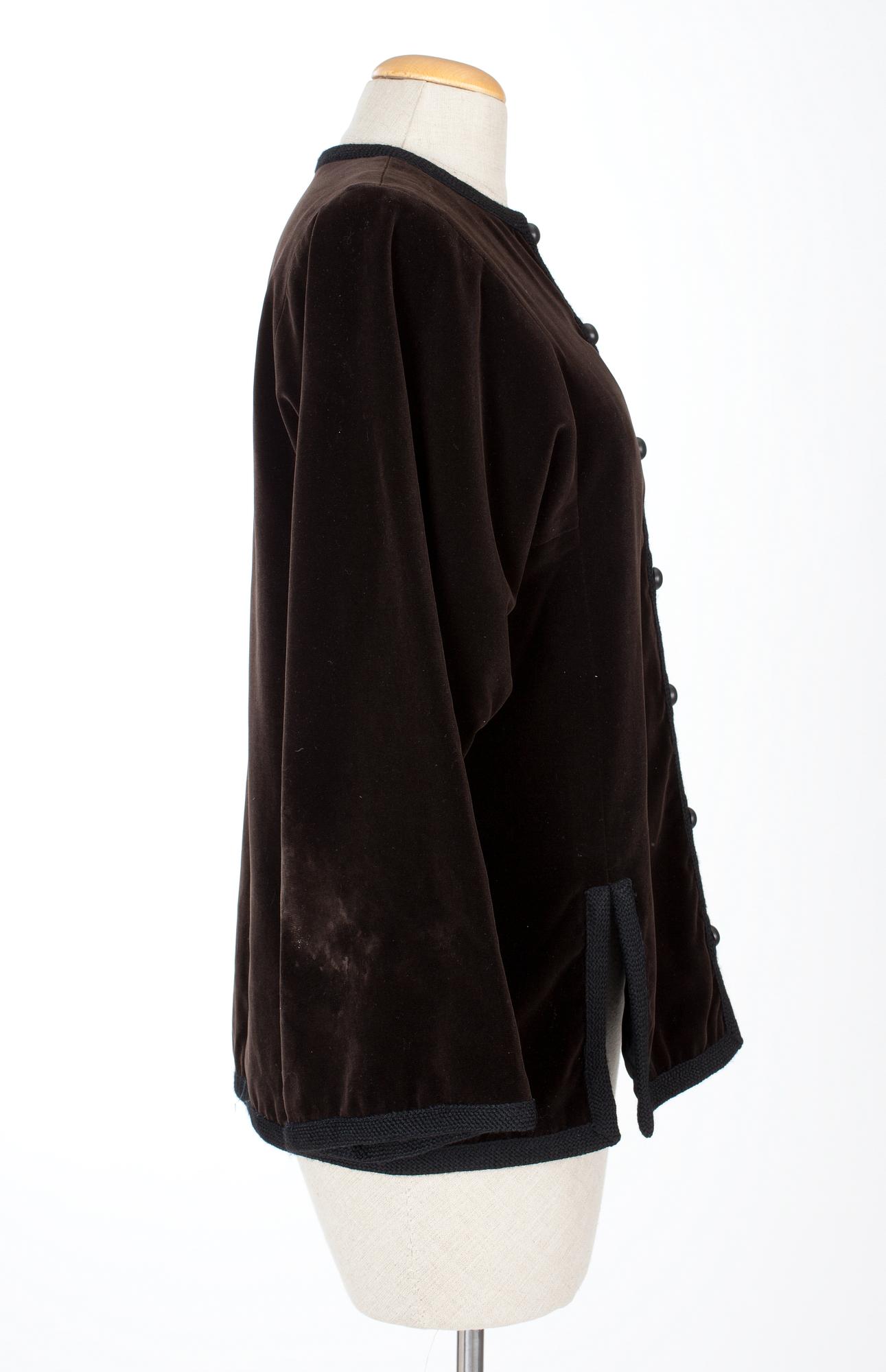 An Yves Saint Laurent jacket, from the Russian Collection.