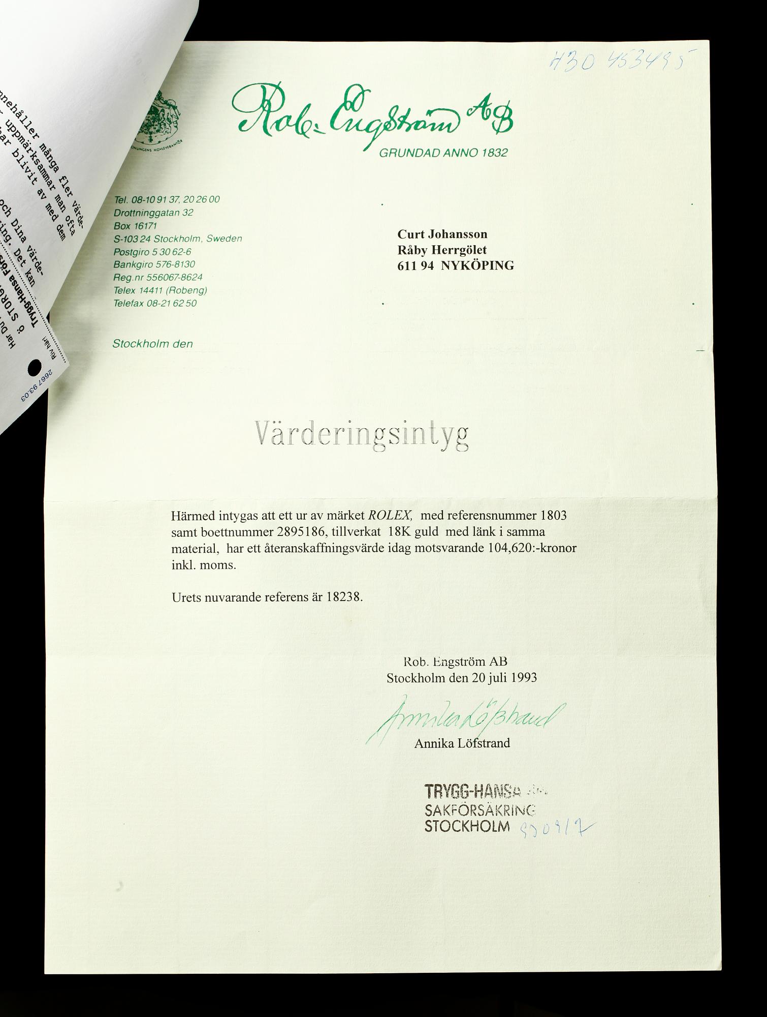 HERRARMBANDSUR, Rolex, Oyster Perpetual, automatisk.