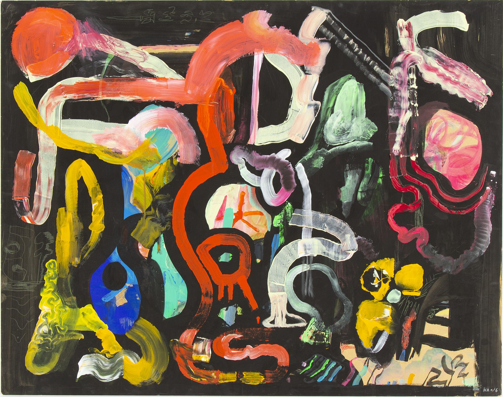 Hanna Andersson, acrylic on panel, signed and dated -16.