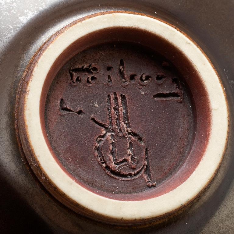 A stoneware vase by Berndt Friberg, from Gustavsberg.