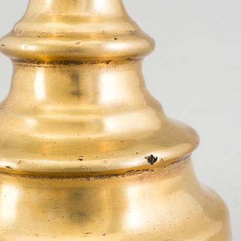 LJUSSTAKE, brons, möjligen 1400-tal.