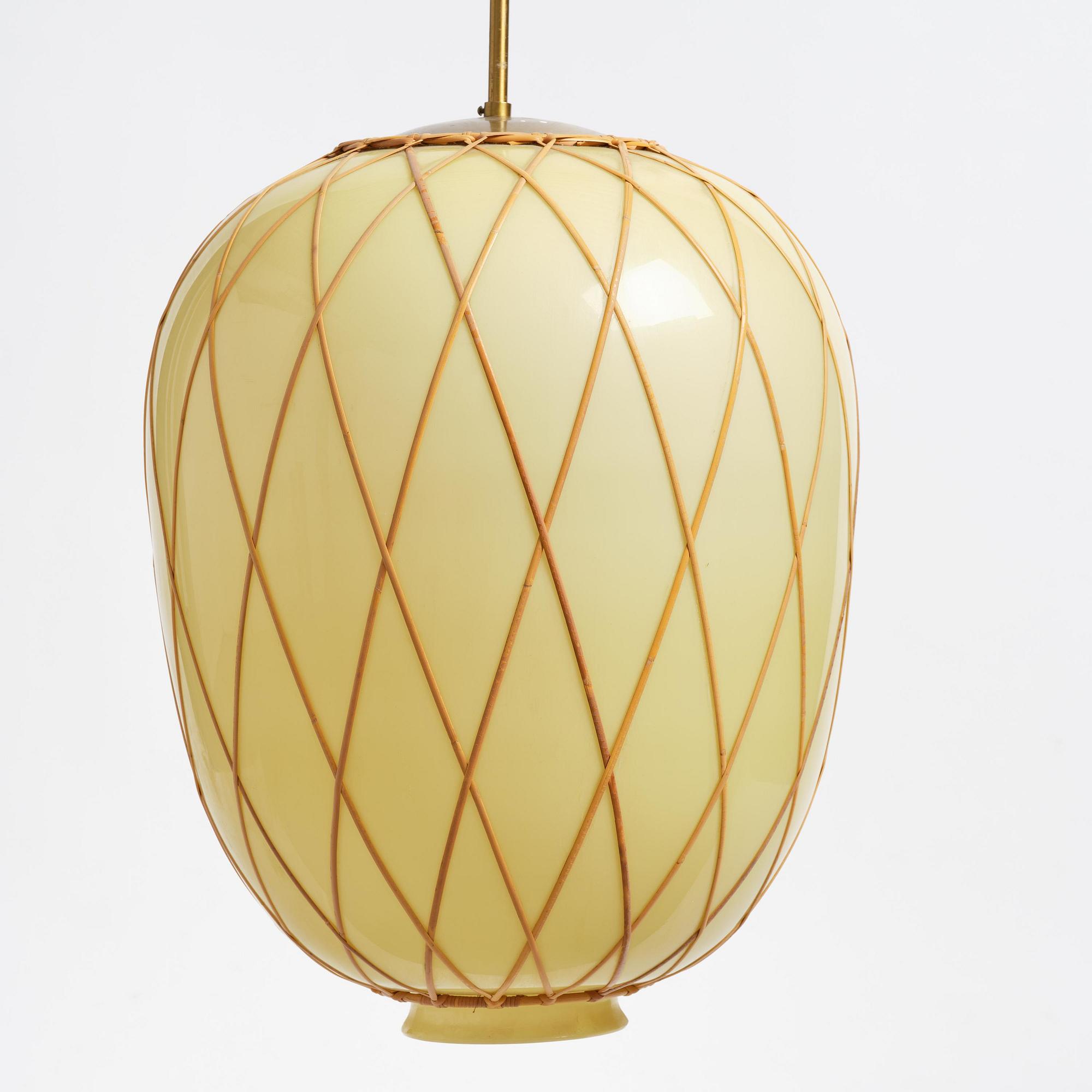 Harald Notini, a ceiling lamp model "11555", Arvid Böhlmarks Lampfabrik, Stockholm, 1940s.