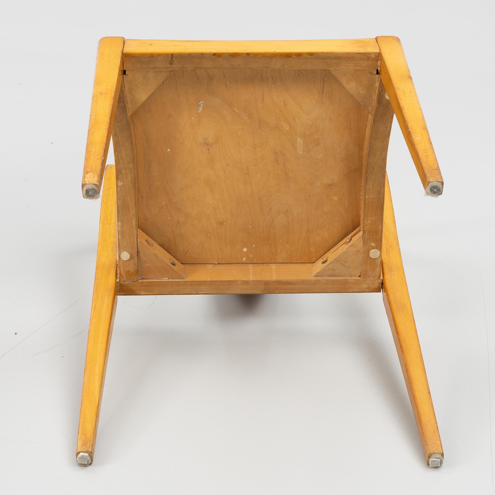 Axel Larsson, a pair of Swedish Modern chairs, model "8-108", Svenska Möbelfabrikarna Bodafors, 1950s.