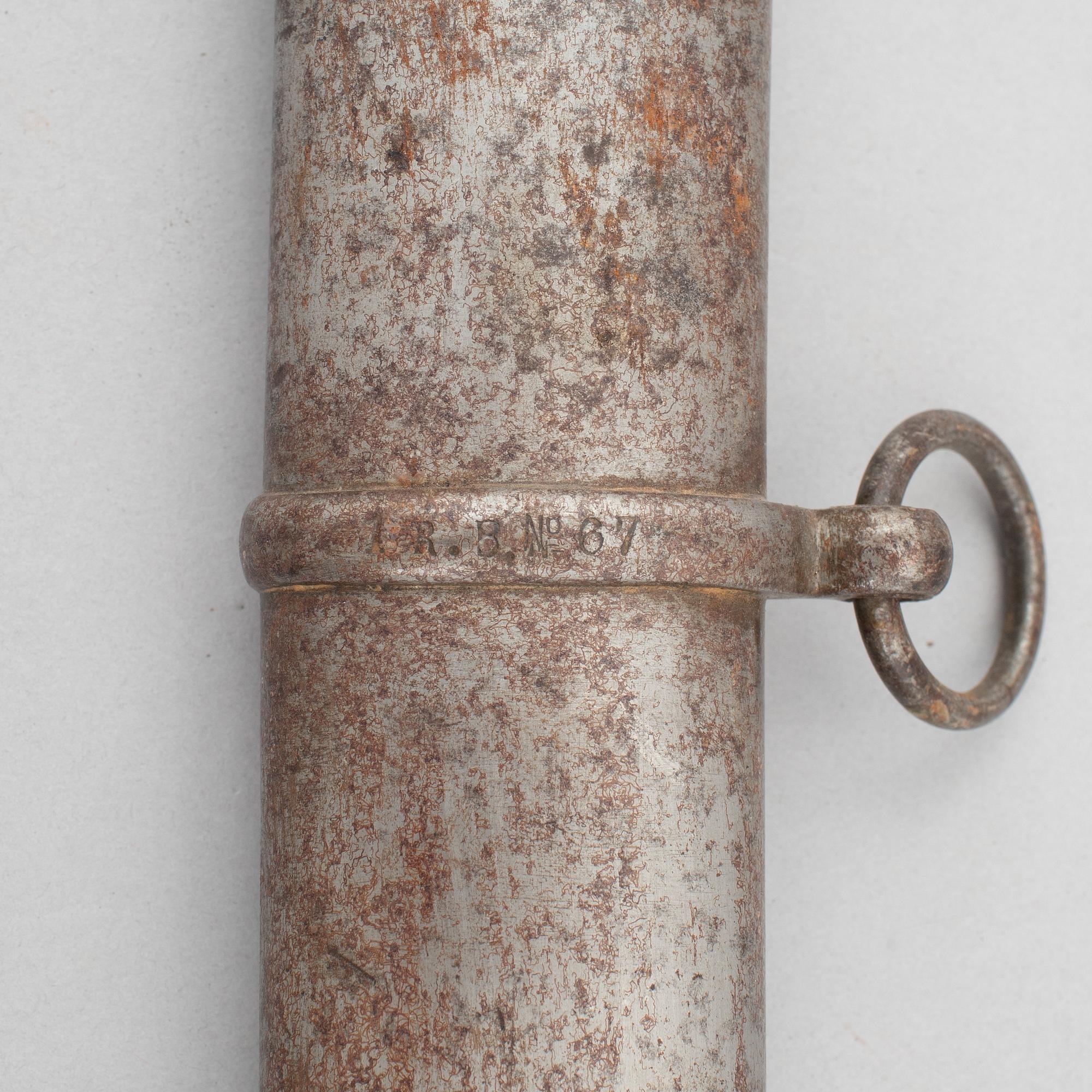 Sabre, Swedish, m/1825 for the hussars, with scabbard.