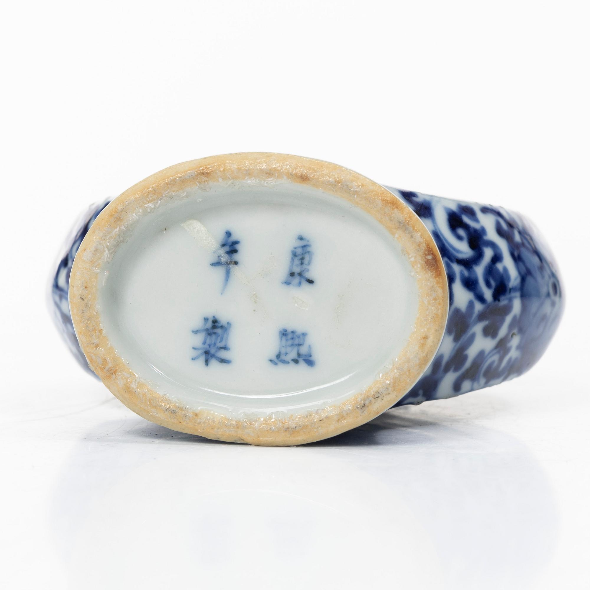 Pilgrimskrus, porslin, Kina, qing dynastin, 1800-tal.