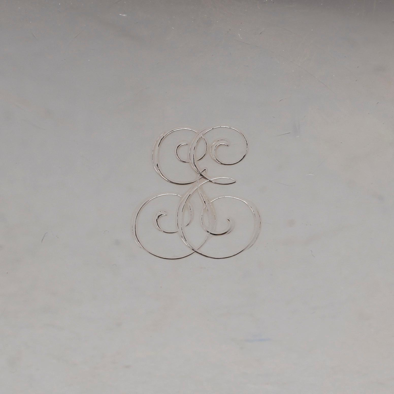 CIGARETTASK, silver, C G Hallberg, Stockholm, 1959.