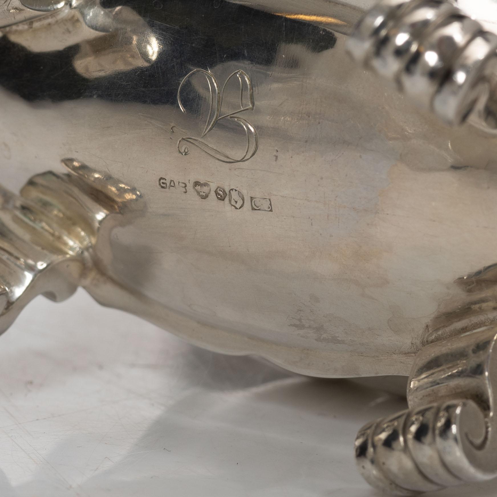 A three-piece silver coffee service, GAB, Stockholm, 1929-31.