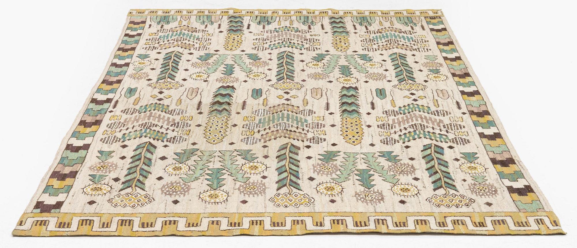 Märta Måås-Fjetterström, draperi, "Taraxacum", gobelängteknik, ca 250 x 155 cm, signerat MMF.