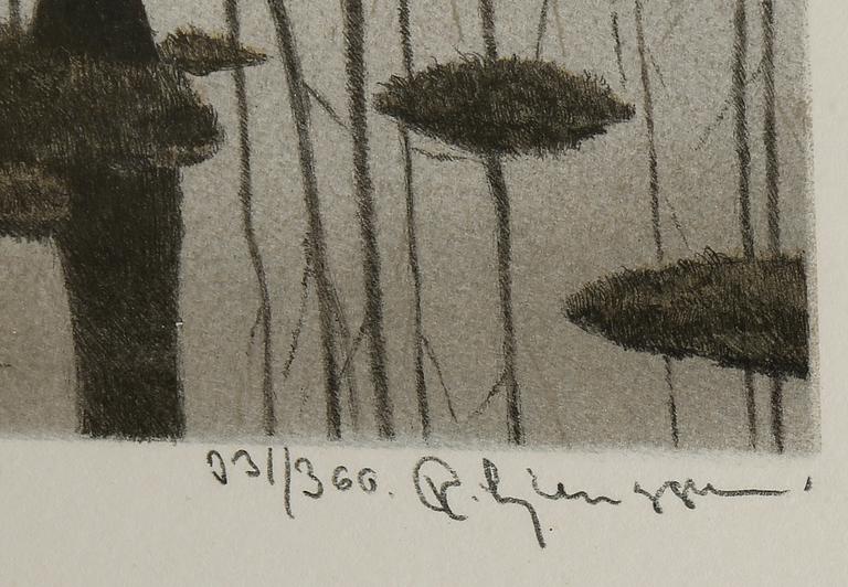 REINHOLD LJUNGGREN, färglitografi, signerad och numrerad 231/366.