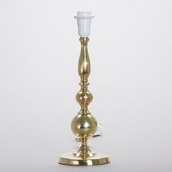 BORDSLAMPA, Abo Danmark, mässing, 1900-talets andra hälft.