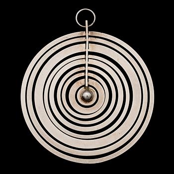 TAPIO WIRKKALA, pendant "Silver Moon", silver. Westerback, Helsinki Finland 1974.