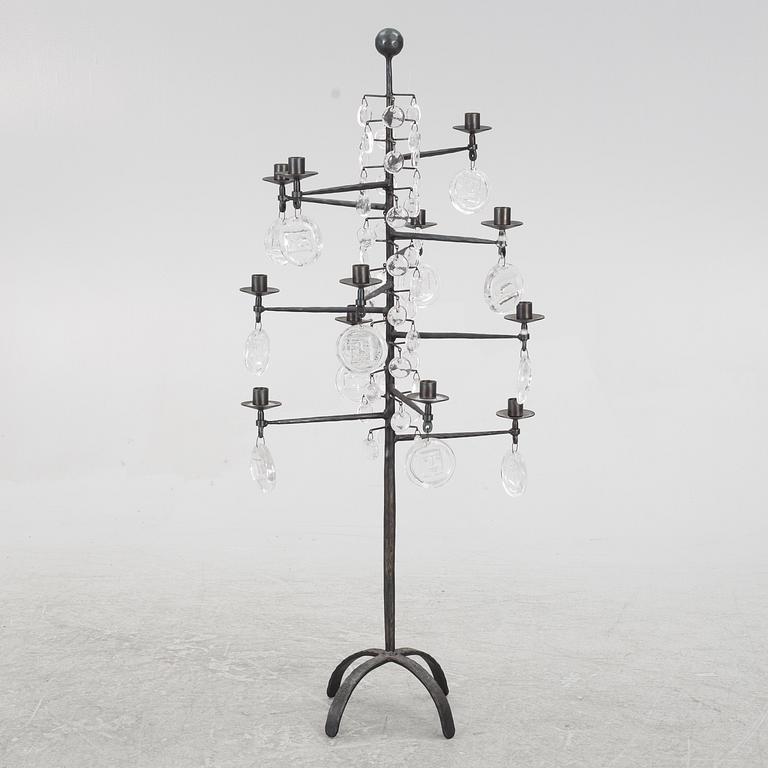 Erik Höglund, golvkandelaber, Boda Smide, 1960-70-tal.