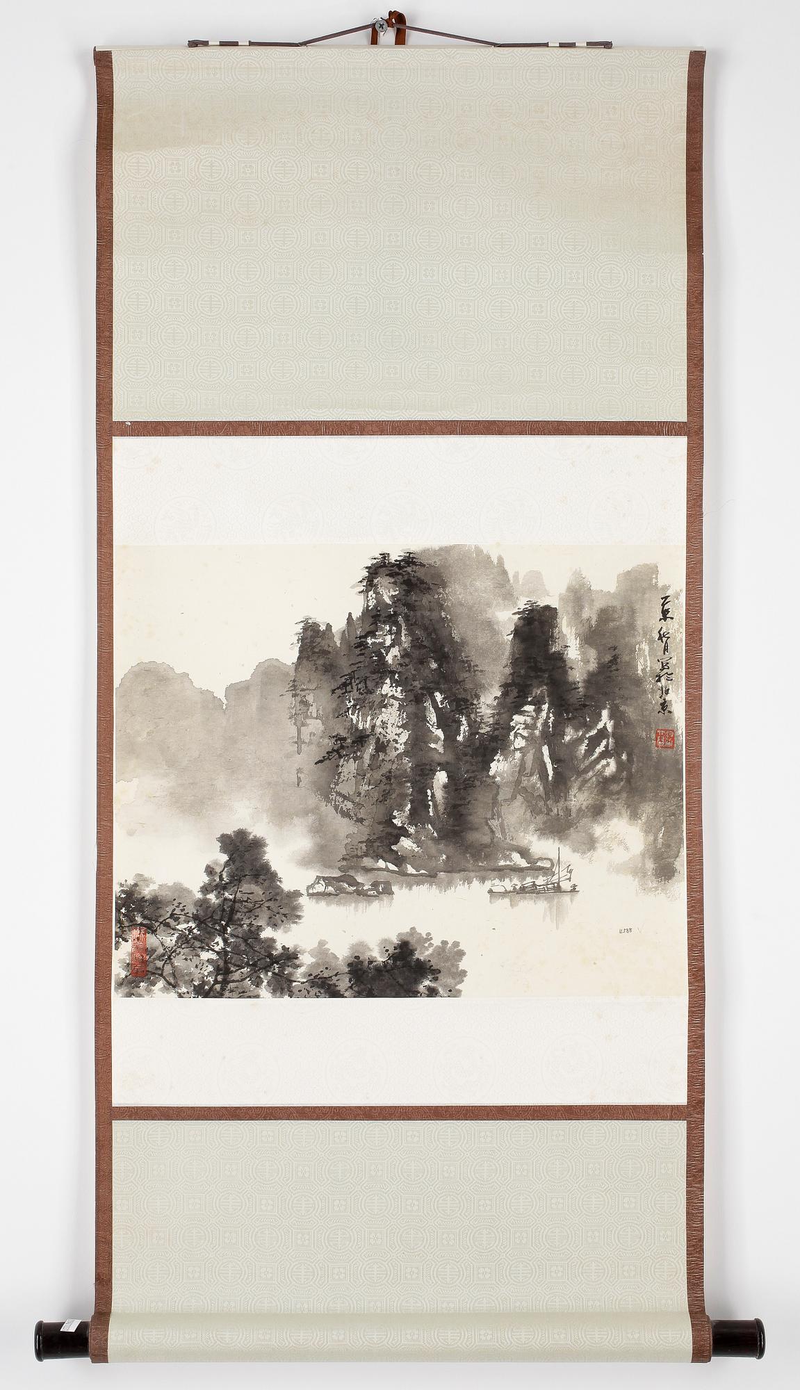 RULLMÅLNING, troligen Japan, 1900-tal.