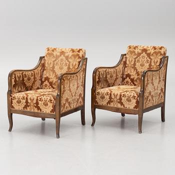A pair of armchairs, Sweden, 1920s/30s.