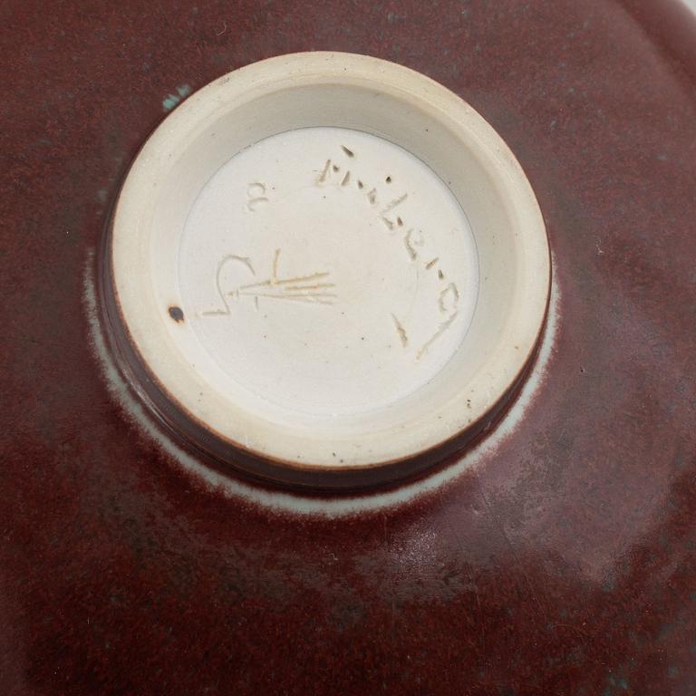 Berndt Friberg, skål, stengods, Gustavsbergs studio, 1959.