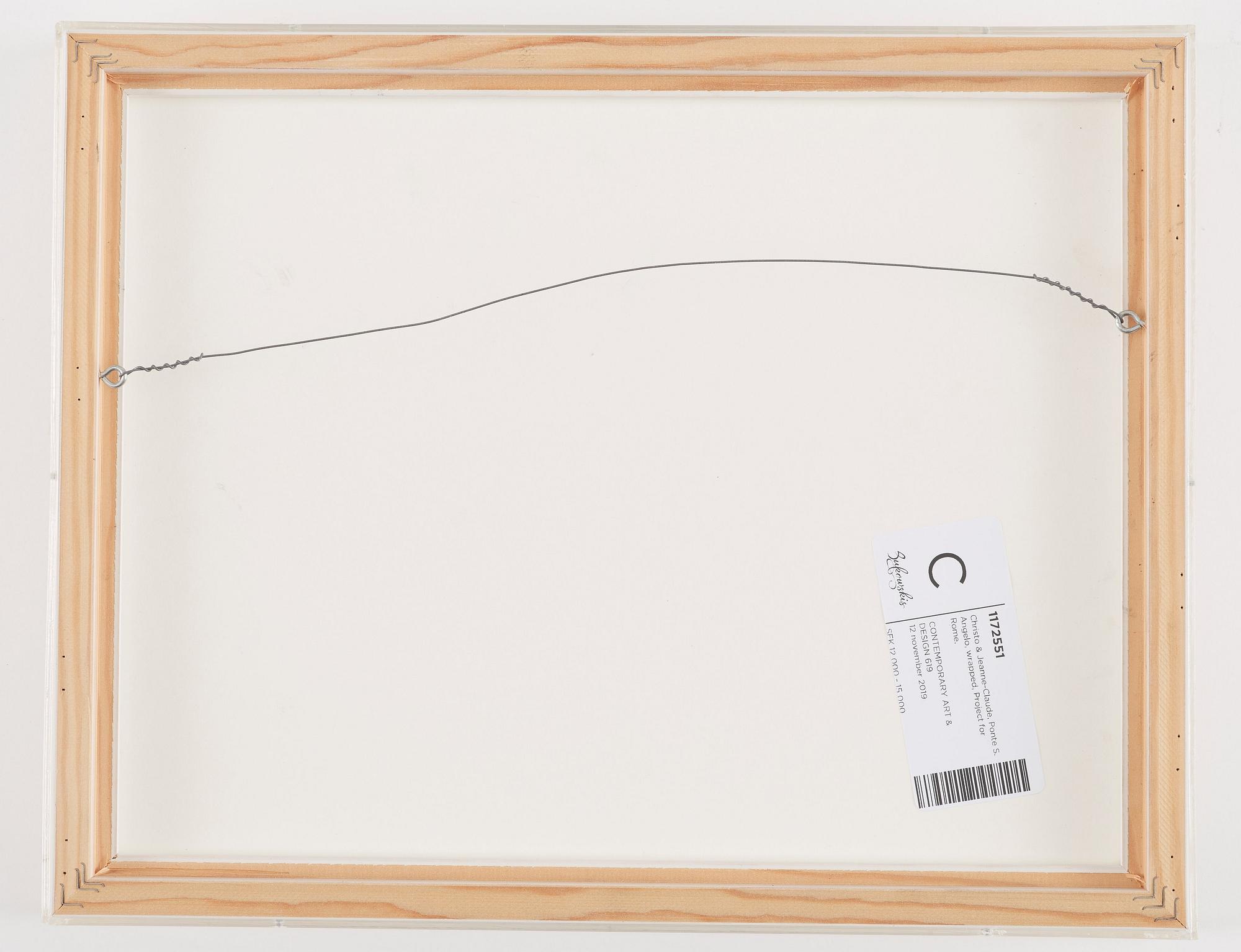 Christo & Jeanne-Claude, "Ponte S. Angelo, Wrapped, Project for Rome" ur  "Five Urban Projects".