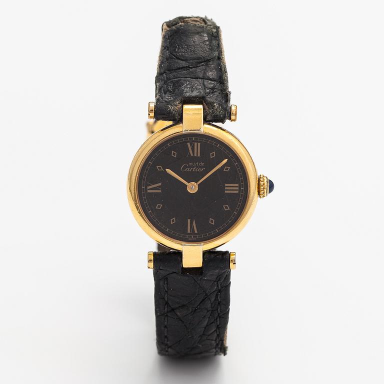 Cartier, Vermeil, wristwatch, 24 mm.