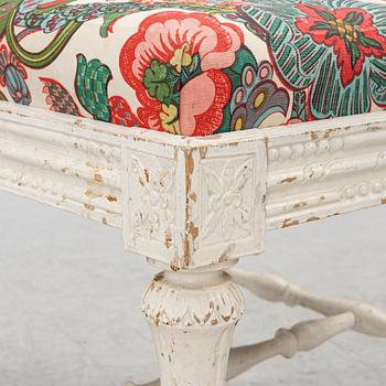 A pair of Gustavian stools, late 18th century.