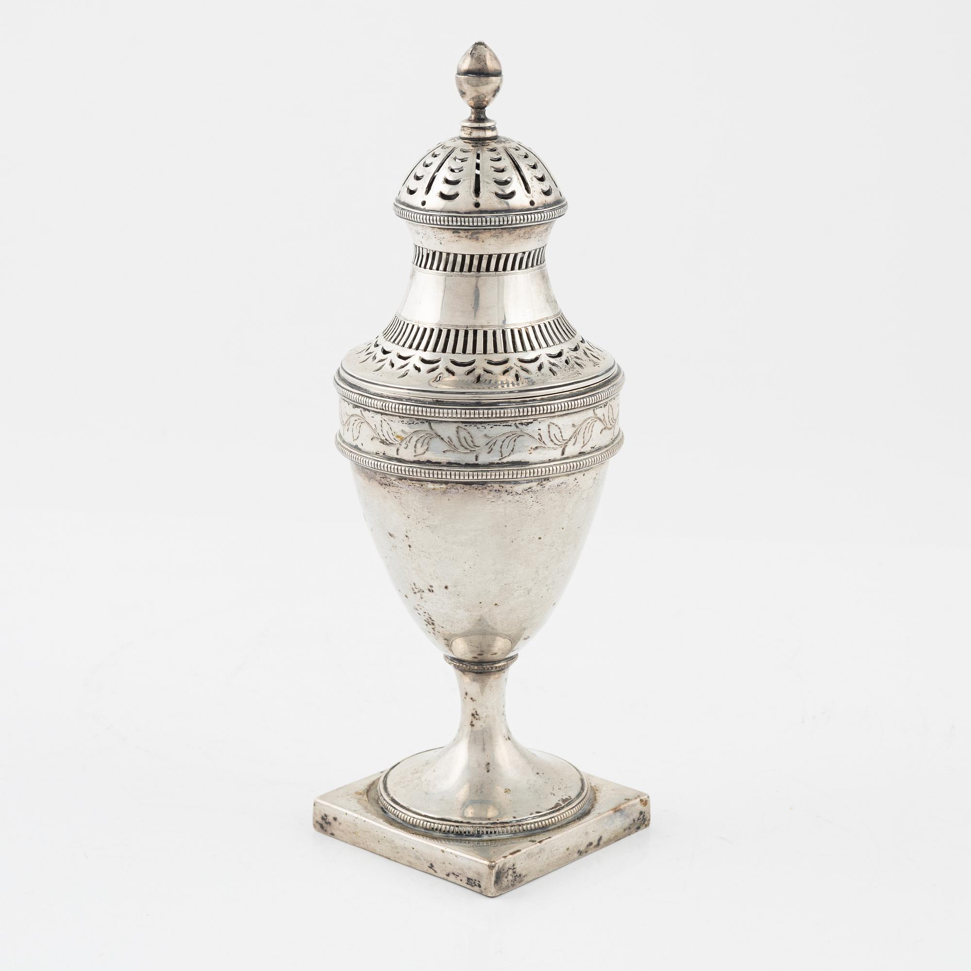 Sockerruska, Silver, Europa, tidigt 18/1900-tal.