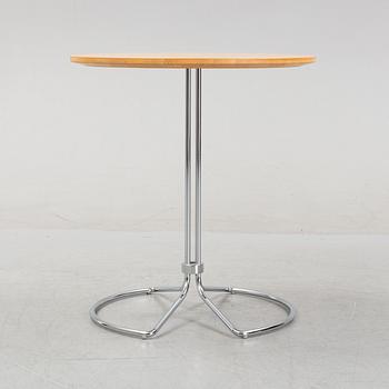Bruno Mathsson, a steel and birch burl side table from Bruno Mathsson International.