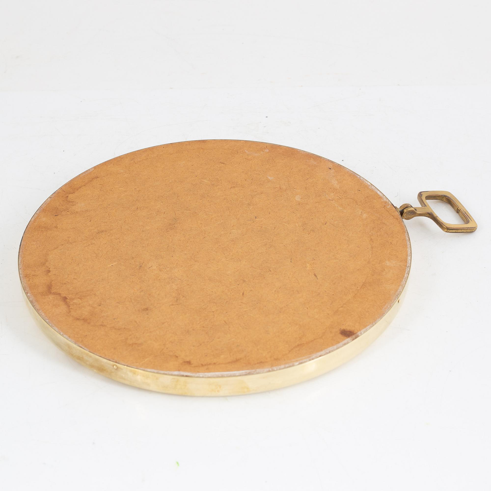 Estrid Ericson or Josef Frank, mirror, brass, model "H2672", Svenskt Tenn, 1950-60s.