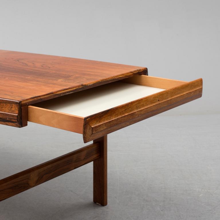 A second half of the 20th century rosewood coffee table.