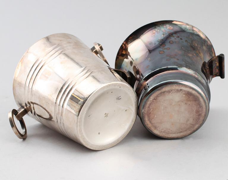 ISHINKAR, 2 st, nysilver, art déco.