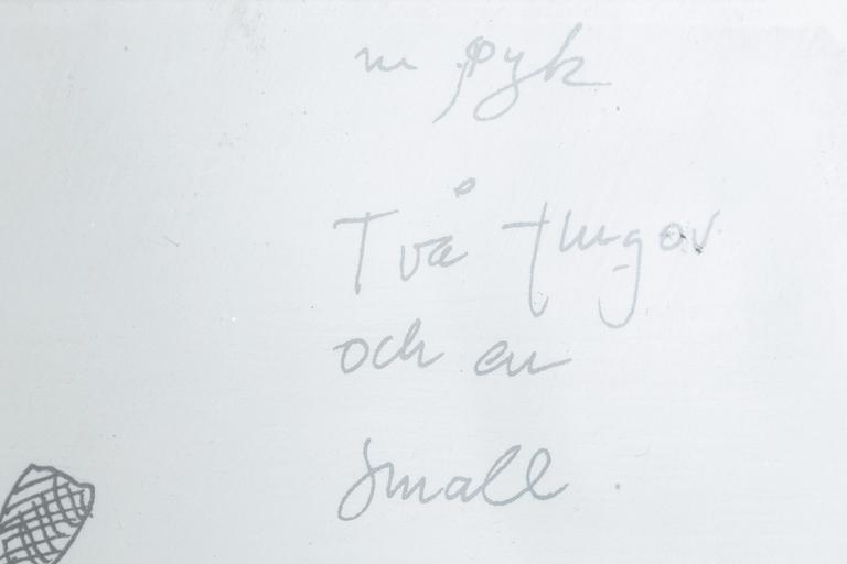 Madeleine Pyk, blandteknik, signerad.