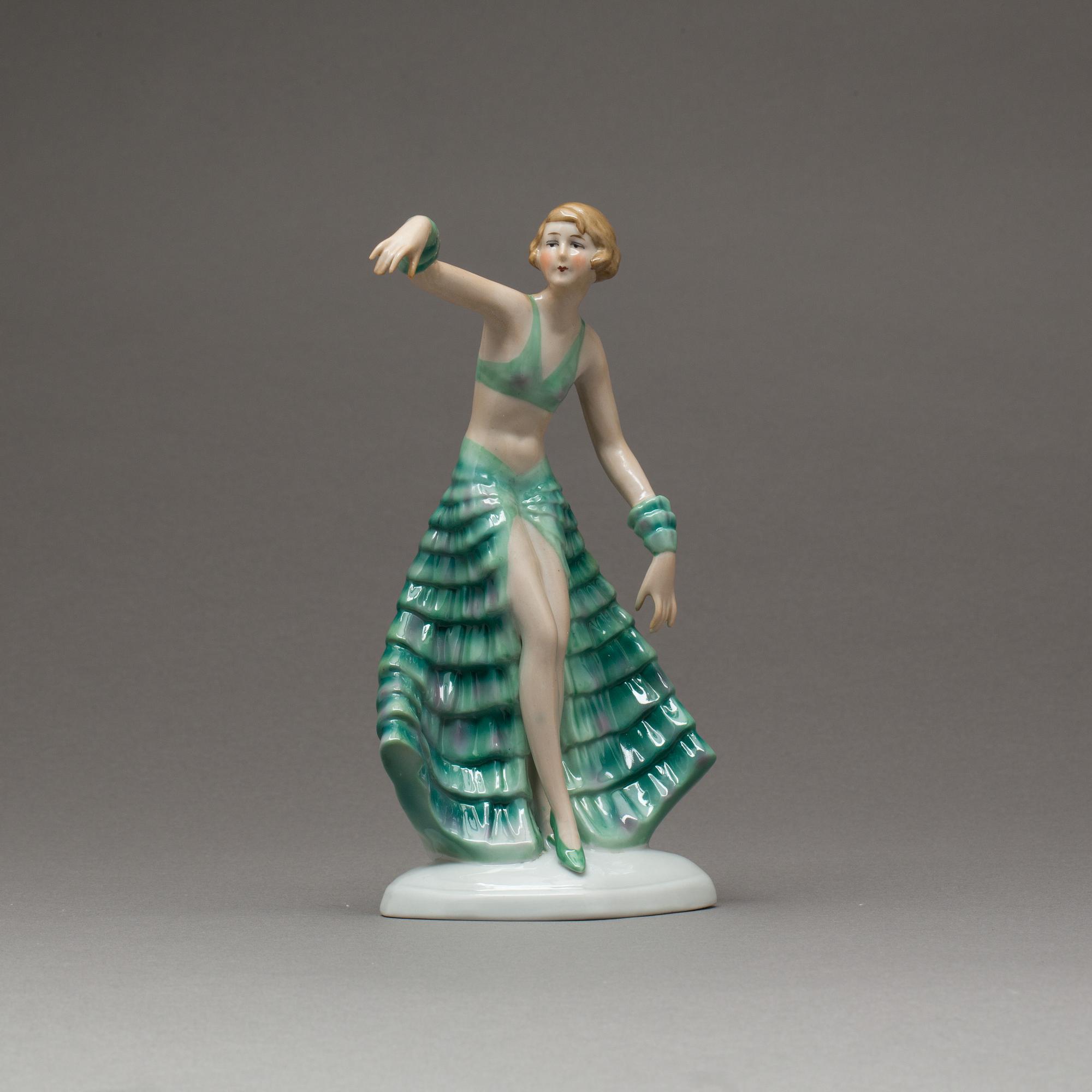 FIGURIN, porslin, Bock Wallendorf, 1900-tal.